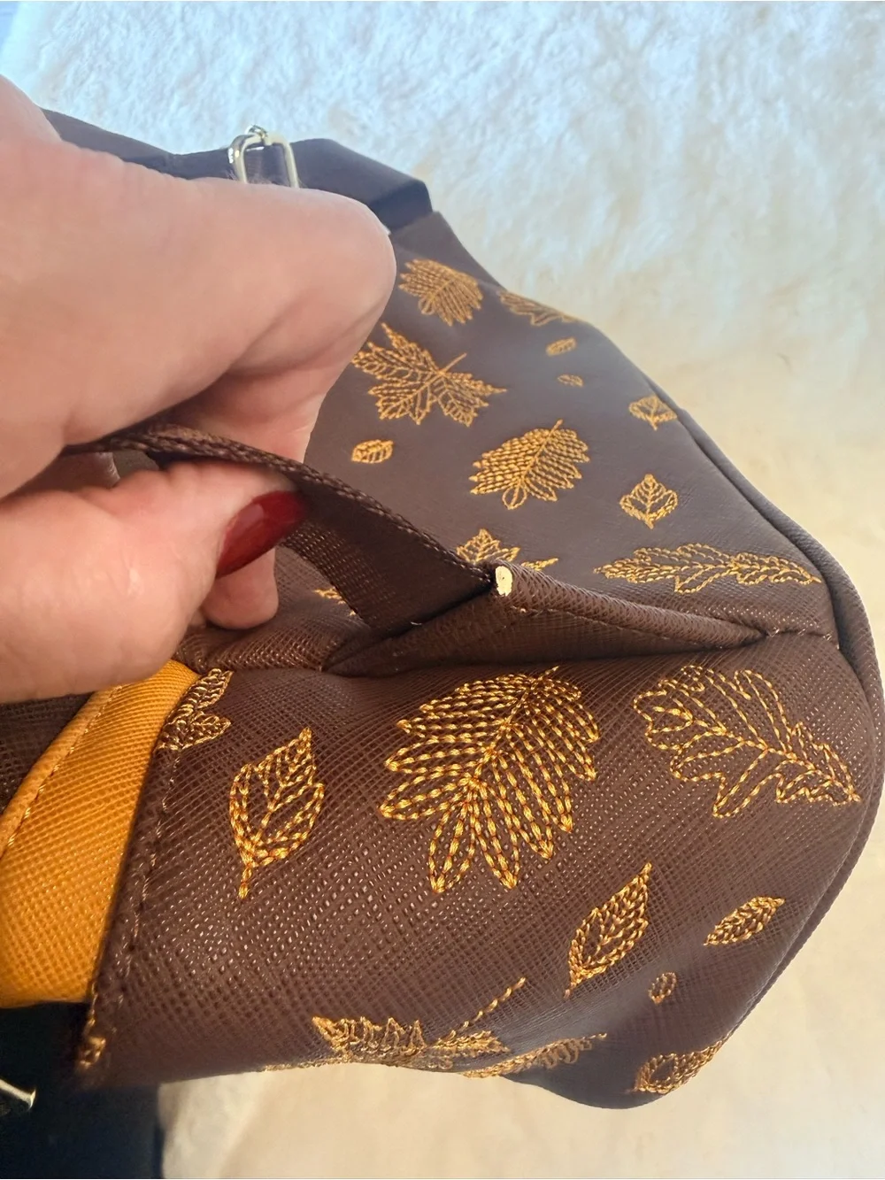 Loungefly Disney Winnie Pooh Autumn Leaves Mini Backpack RARE FIND